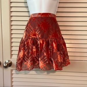 UO Red Velvet Skirt